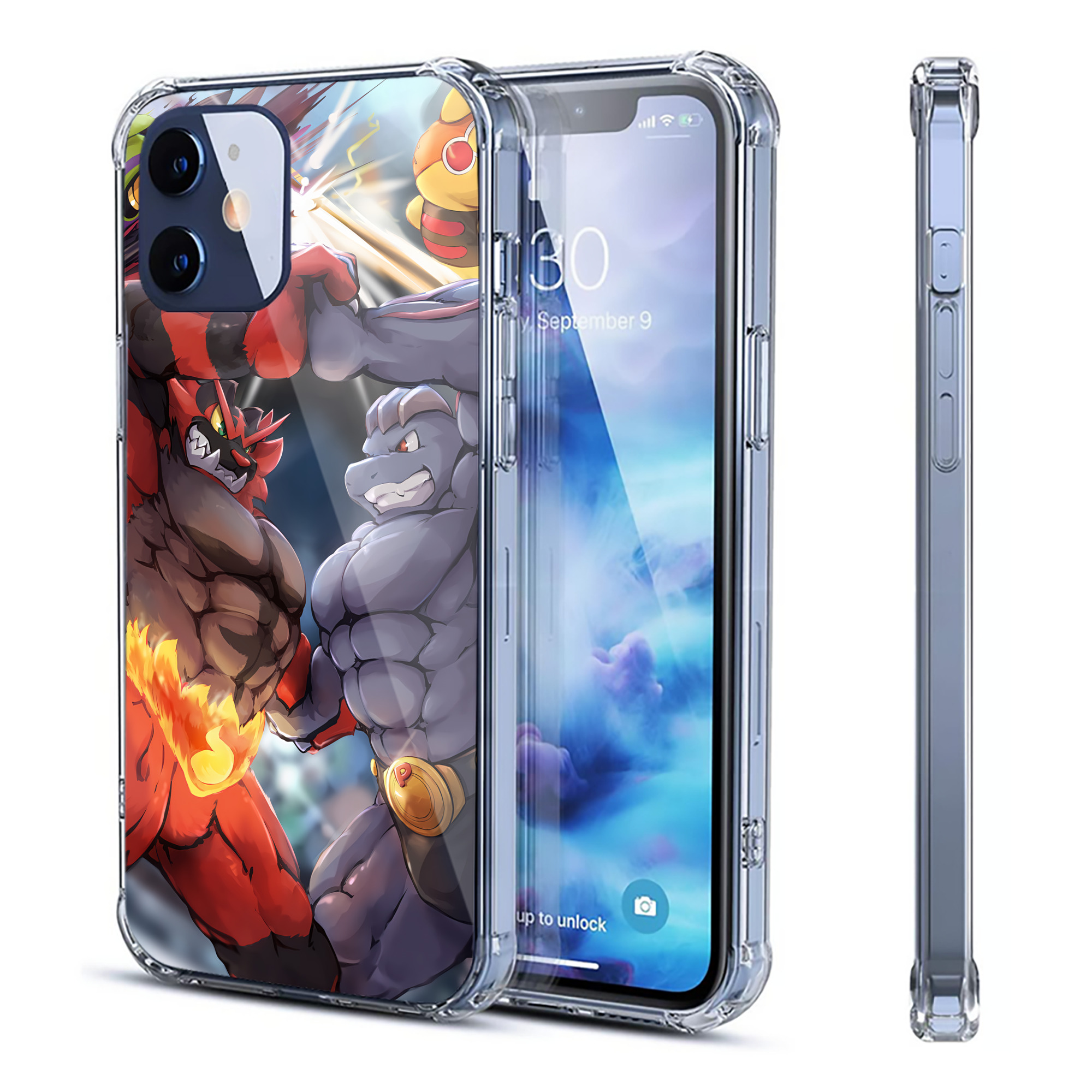 （画像用） ポケットモンスター Pokémon 【iPhone 12シリーズ対応】透明スマホケース（クリアソフトケース）